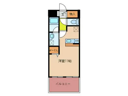 新宮ステーションビル(ワンルーム/4階)の間取り写真