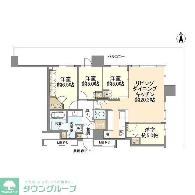 THE TOWER 湘南辻堂(4LDK/13階)の間取り写真