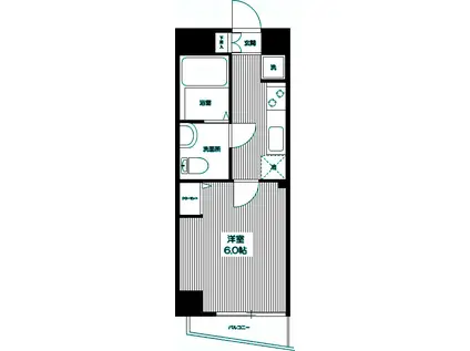 アルテシモ・ヴィータ(1K/6階)の間取り写真