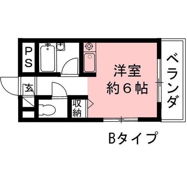 コーポ上土居(ワンルーム/1階)の間取り写真