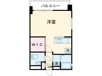 APARTMENTS CODE ISAHAYA(ワンルーム/13階)の間取り写真