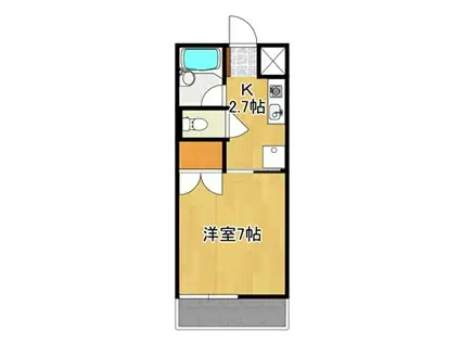 グランフォレストA(2LDK/1階)の間取り写真