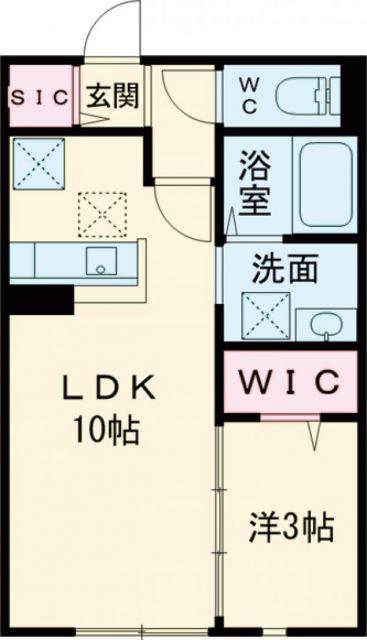 メゾン・ド・ルフレ(1LDK/1階)の間取り写真