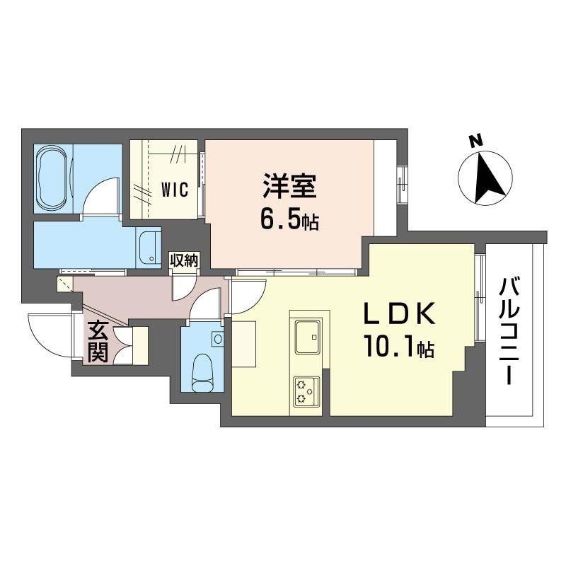 カーサレジオ戸塚(1LDK/3階)の間取り写真