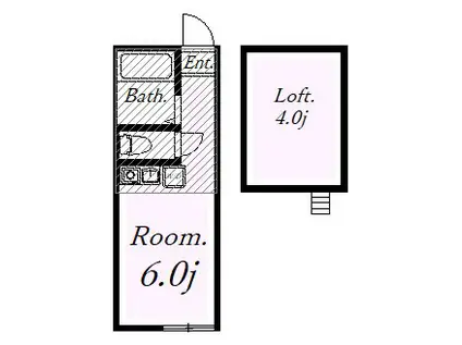ユナイト根岸マシューボールトン(ワンルーム/1階)の間取り写真