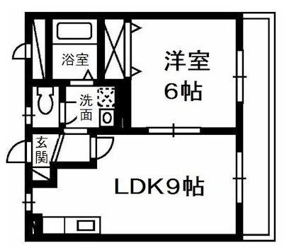 グランティーア(1LDK/2階)の間取り写真