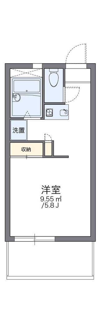 レオパレストウィンクル妙典B(1K/2階)の間取り写真