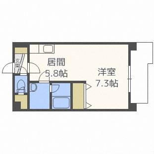 ル・クラシック33(1DK/1階)の間取り写真