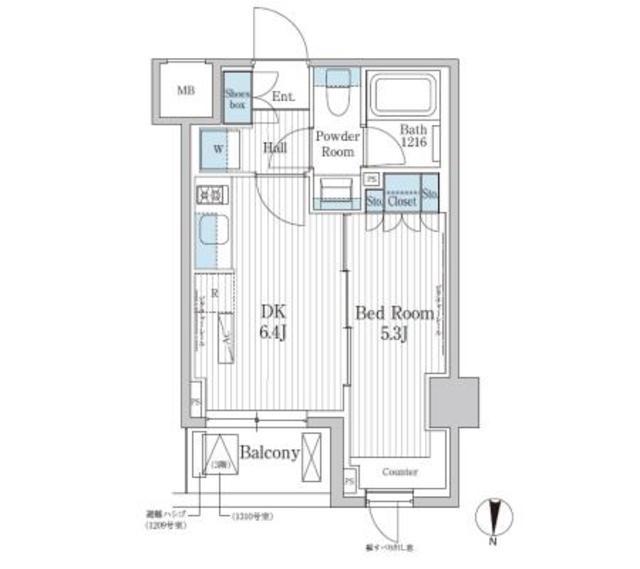 パークアクシス東陽町レジデンス(1DK/3階)の間取り写真