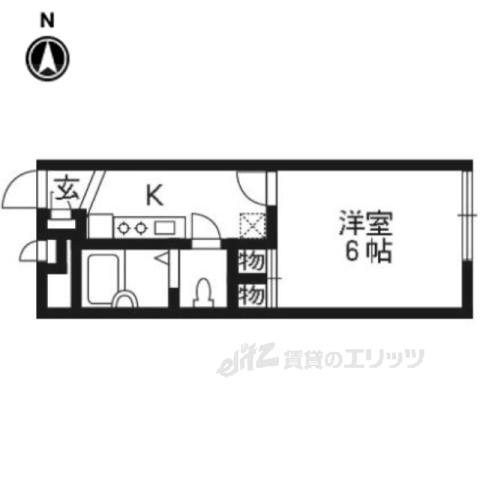 レオパレス セレーノ(1K/1階)の間取り写真