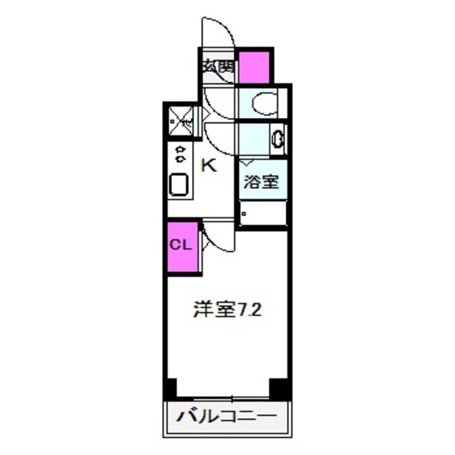 サムティ大阪GRAND イースト(1K/8階)の間取り写真