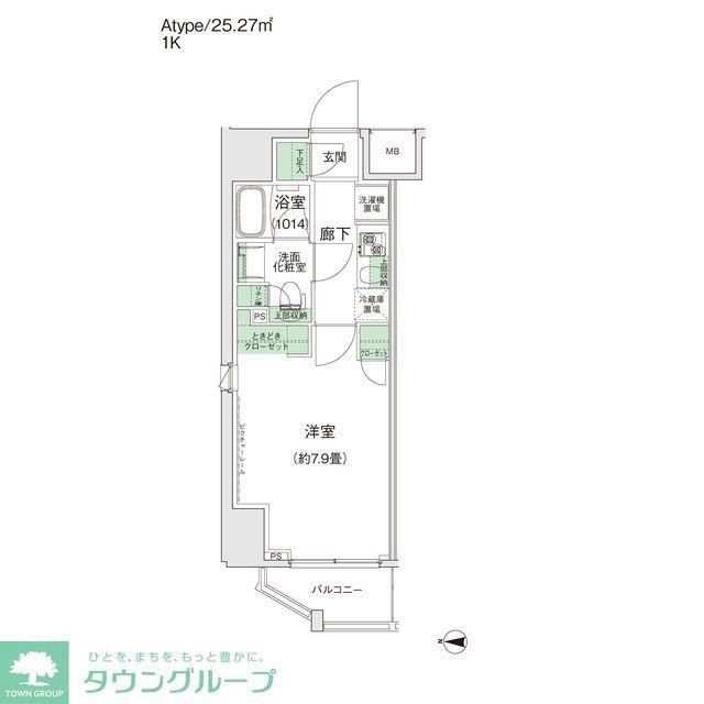 スタイリオ蒲田II(1K/12階)の間取り写真
