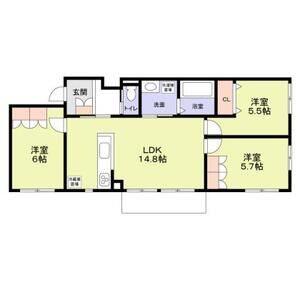 CASA CANELE(3LDK/2階)の間取り写真