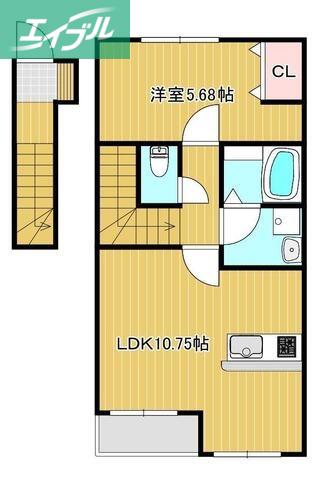 MYESTATE 旭本町 西棟(1LDK/2階)の間取り写真