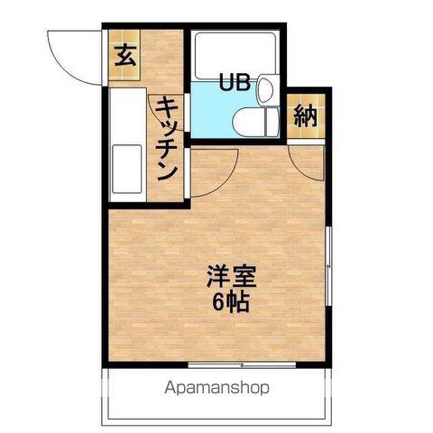 スカイコート永吉(1K/2階)の間取り写真
