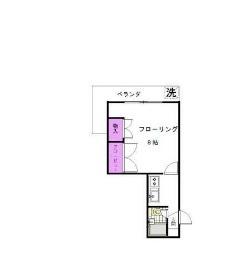 二光ハイツ(1K/7階)の間取り写真