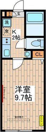SKY RESIDENCE 押上(1K/3階)の間取り写真