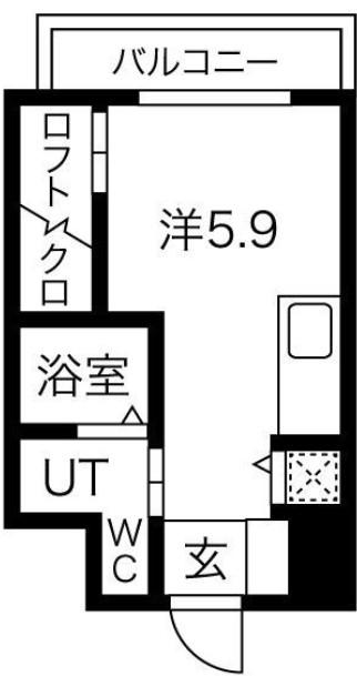 コーラルポワント難波ウエスト(ワンルーム/5階)の間取り写真