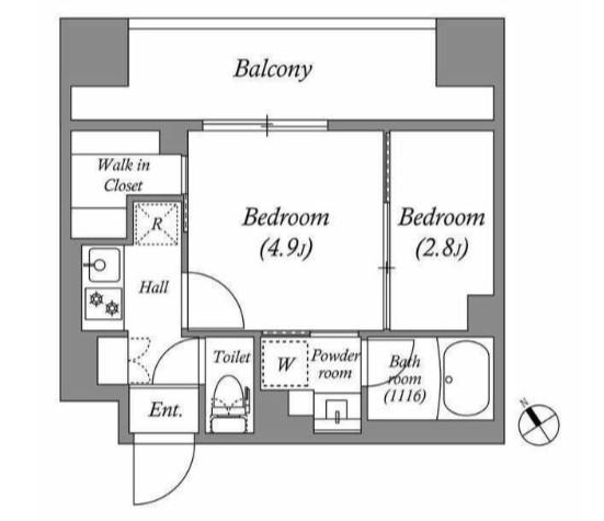 ACP RESIDENCE 西巣鴨 ACP RESIDENCE 西巣鴨(2K/5階)の間取り写真