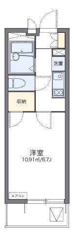 レオパレスさくら高津(1K/3階)の間取り写真