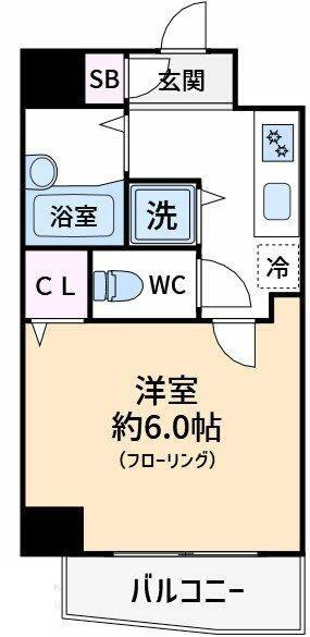 スカイコート南砂町第2(1K/4階)の間取り写真