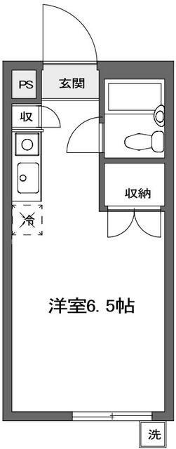 ヒルサイド洋光台I(ワンルーム/1階)の間取り写真