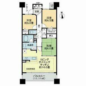 ライオンズ岐阜セントマークス壱番館(3LDK/2階)の間取り写真