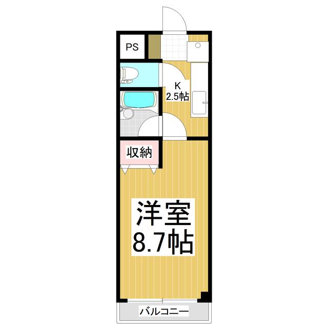 ジュネスオノヅカ(1K/1階)の間取り写真