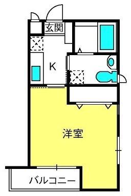 FRAGARIA-W(1K/2階)の間取り写真