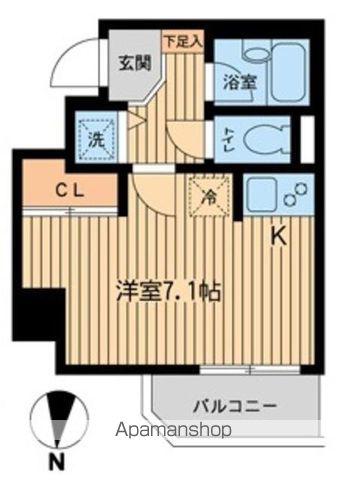ジョイシティ住吉II(ワンルーム/5階)の間取り写真