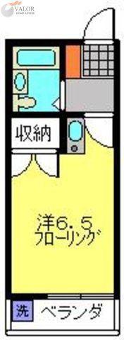 岩崎ハイム(ワンルーム/2階)の間取り写真