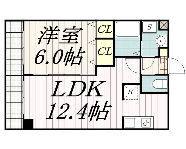 MAY AZURL 登戸(1LDK/2階)の間取り写真