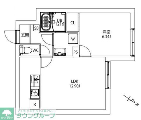 MAXIV CITY文京小石川(1LDK/B1階)の間取り写真