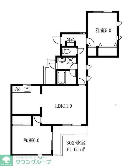 TS GARDEN鷺ノ宮(2LDK/3階)の間取り写真