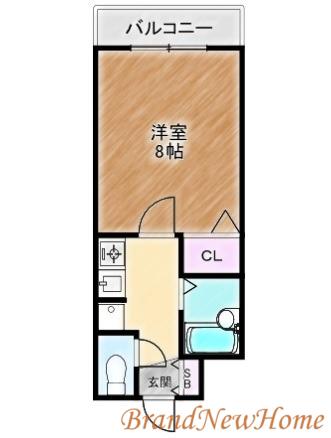 ルミナーレなかもず(1K/1階)の間取り写真