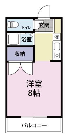 アーベントハイツ平岡(1K/1階)の間取り写真