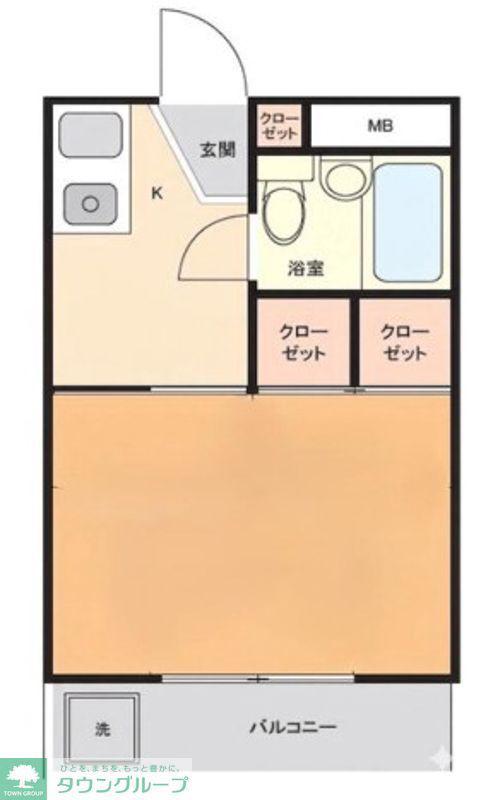 メゾン秀(1K/3階)の間取り写真
