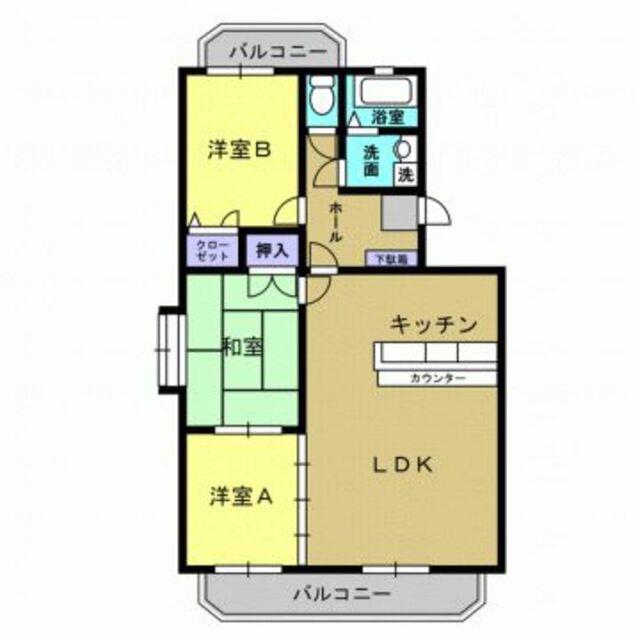 コンステレーションII(3LDK/2階)の間取り写真