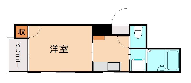 シャトレ菅原I(1K/1階)の間取り写真