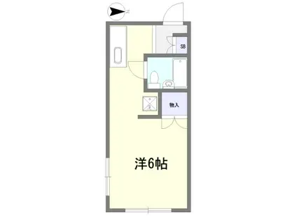 百合丘メゾンサンシャイン(1K/1階)の間取り写真