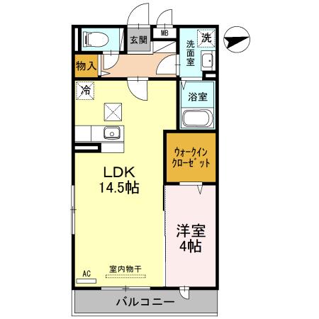 ALBAJ・K(1LDK/1階)の間取り写真