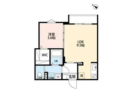 KAMAKURA HILLS(1LDK/1階)の間取り写真