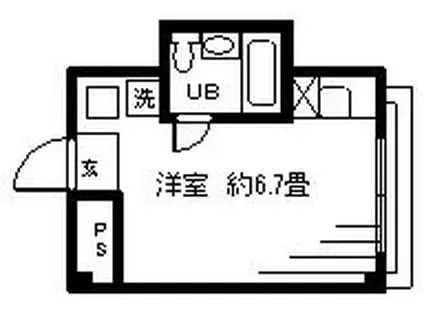 ロイヤル阿佐ヶ谷(ワンルーム/8階)の間取り写真