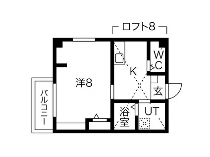 エヌエムサンカンテトワ(1K/3階)の間取り写真