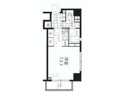 ヴァルトパーク南大井(ワンルーム/2階)の間取り写真