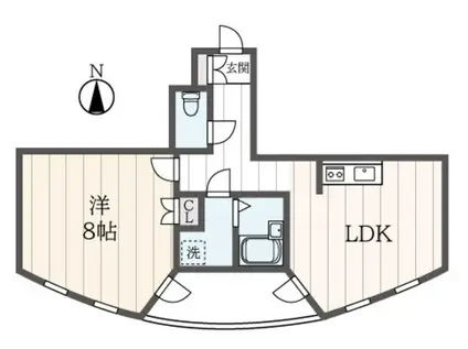 エルミタージュ吉祥寺(1LDK/3階)の間取り写真