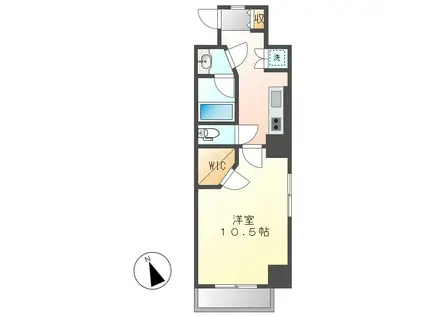 エスペランサみずの(1K/7階)の間取り写真