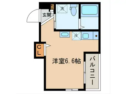 DEAR COURT 池袋(ワンルーム/3階)の間取り写真