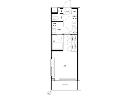 ルーブル大森西(1K/2階)の間取り写真