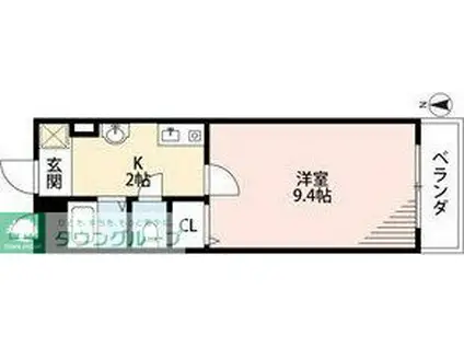 アネックス21(1K/3階)の間取り写真